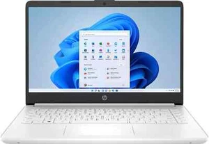 NEW HP 14" HD Laptop Intel 4-core N4120 4GB 64GB White Win 11 Home - Afbeelding 1 van 5