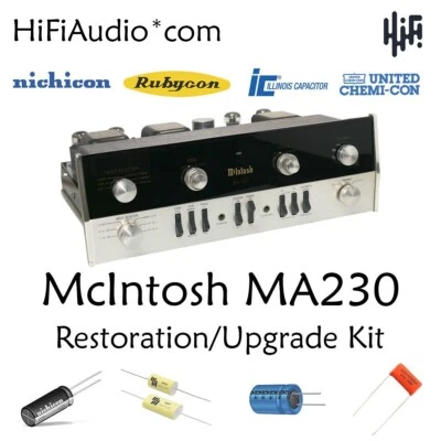 McIntosh MA230 amplificador restauración recapitulación reparación actualización reconstrucción kit Foto 1 de 4