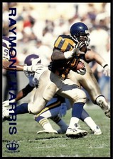 1995 Pacific Gridiron Jumbo Blue 3.5" x 5" Raymont Harris Chicago Bears #56