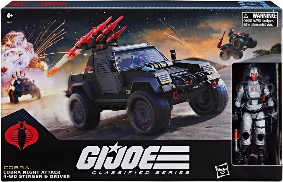 G.I. Joe Cobra Night Attack 4-WD Stinger and Driver Set 2024 Hasbro F9231