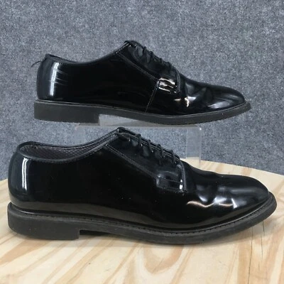 Zapatos Bates Lites para Hombres 13 D Oxford Negros Imitación Charol Con Cordones Punta Redonda Foto 1 de 4