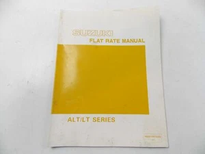 OEM 1986 SUZUKI ALT/LT SERIES FLAT RATE MANUAL BOOK ENGLISH 99550-01870-01E - Picture 1 of 1