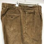Vintage L.L. Bean Pants Mens 38X34 Brown Chino Corduroy Natural Straight Usa 90S