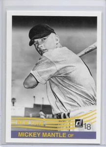 2018 Mickey Mantle Insert Retro Variation Baseball Card #254 New York Yankees - Imagen 1 de 2