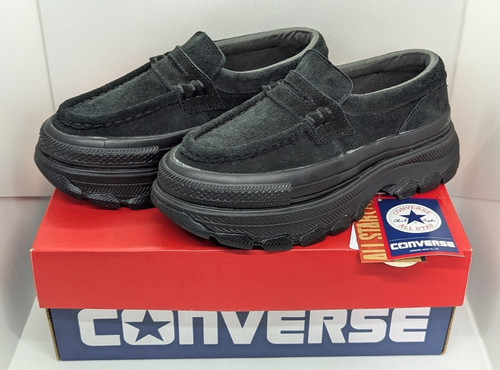 MOCASSINO CONVERSE ALL STAR TREKWAVE 1SE119 nero monocromatico scarpa USA taglia 4 5