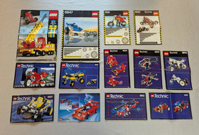 Vintage LEGO Technic Instruction Manual Lot Various Sets 8207 8210 8826 1924