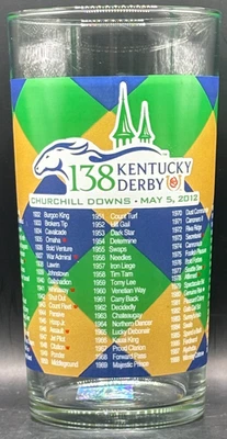 Vidrio oficial del Derby de Kentucky 2012 como nuevo Julep Churchill Downs 138º funcionamiento Foto 1 de 4