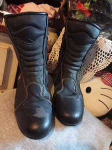 Ladies Motorcycle Boots Size 5 - Picture 1 of 4