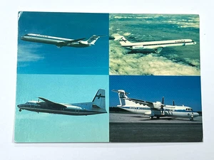 Aviation Airline Postcard FINNAIR MCDONNELL DOUGLAS DC-9 MD-82 FOKKER F27 ATR-42 - Picture 1 of 3