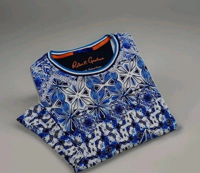 Robert Graham Abstract Floral Mosaic printed Mens Tshirt Big and Tall sizes New - Image 1 of 4