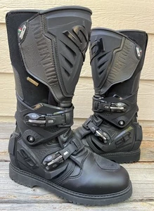 Nice! Sidi Adventure 2 Men's sz 7 Gore-tex Motorcycle Boots - Black - Picture 1 of 22