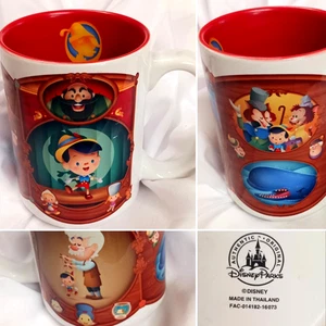 DISNEY PARKS CUTE PINOCCHIO CERAMIC MUG CUP JERROD MARUYAMA READ SEE PICS - Picture 1 of 9