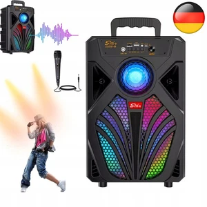 Altoparlante Bluetooth Portatile 2000W Stereo Subwoofer Music Box Radio e Microfono - Foto 1 di 17