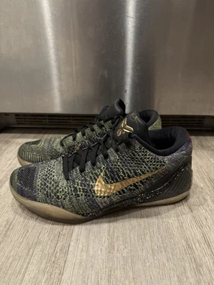 Nike Kobe 9 Elite Low iD Mamba Moment Green Gold Mens Size 11 677992-998 - Image 1 of 4