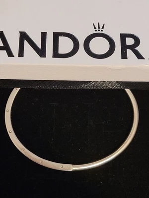 Authentic Pandora ALE  Sterling Silver Open Cuff Bangle Size 3, 6.5cm 9.63g - Image 1 of 4