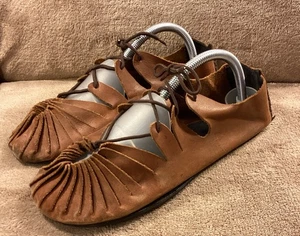 Tantrika Mittelalter Konvolut Schuhe Ballerinas braun Leder Größe 8 - Bild 1 von 9