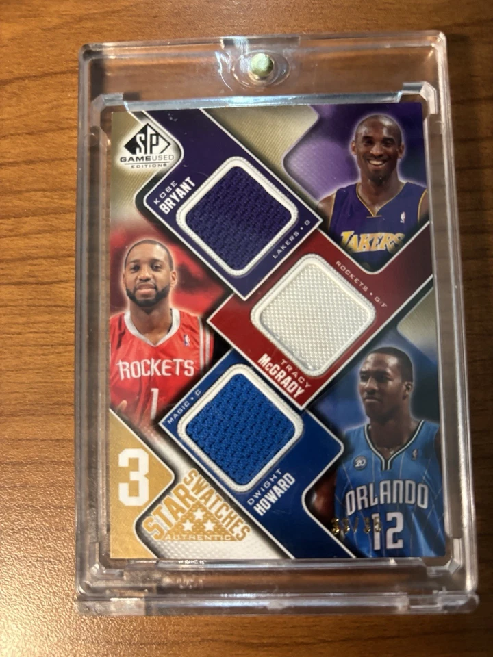 2009-10 Upper Deck Три Звезды Образец Коби/Макгрейди/Говард /35 Игровые Б/у Нашивки - Изображение 1 из 3