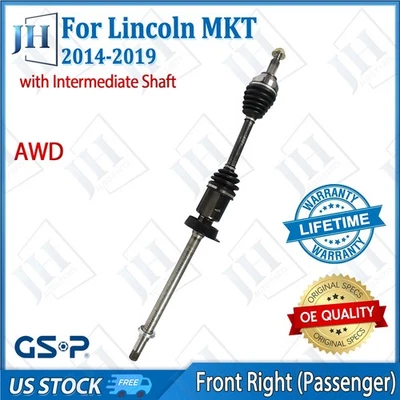 Eje CV pasajero delantero derecho original para Lincoln MKT MKS Ford Flex 2014-19 AWD Foto 1 de 4
