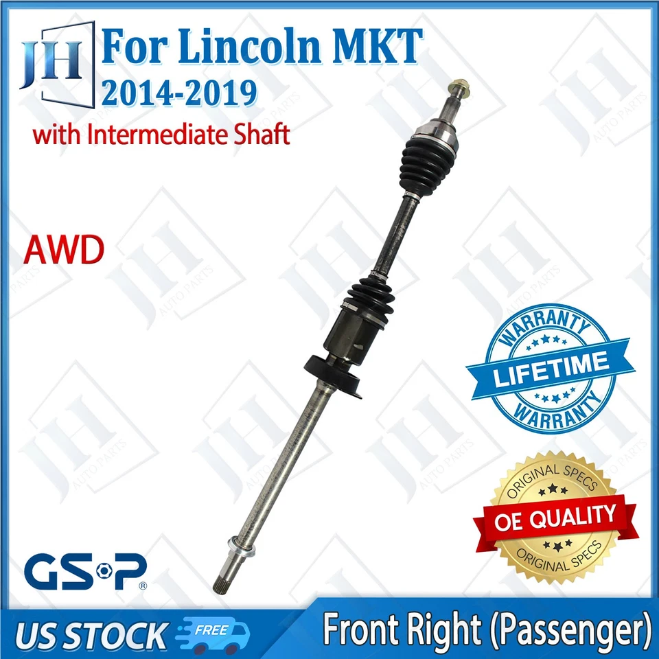 OE Front Right Passenger CV Axle Shaft For 2014-19 Lincoln MKT MKS Ford Flex AWD - Image 1 of 4