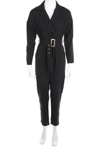 Boohoo Jumpsuit mit Gürtel D 34 schwarz - Bild 1 von 3
