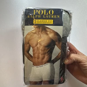 POLO RALPH LAUREN Mens Boxer Briefs 2XL Cotton Classic Fit Underwear 3 Pack - Picture 1 of 15