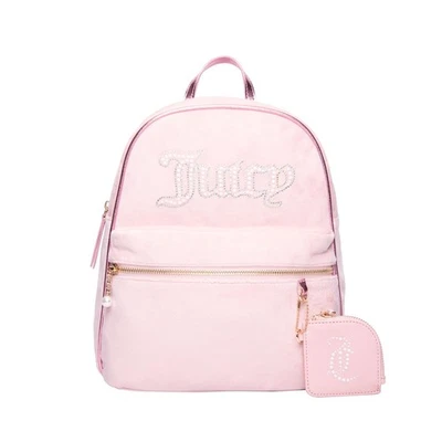 Juicy Couture 女式珍珠背包粉色钻石粉色均码手提包 — 第 1/4 张图片