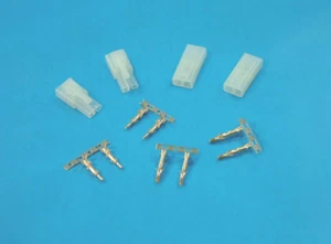 Expo A21088 2 Paar Mini Tamiya Typ Stecker mit Goldpins - Bild 1 von 1