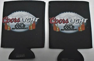 4 Coors Light Big Game Cold Refreshment Beer Can Koozies Football Theme - Foto 1 di 1