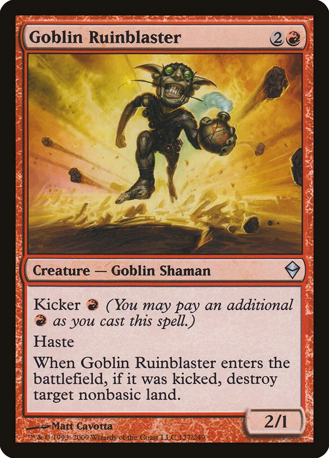 Goblin Ruinblaster [Zendikar] Magic MTG - Image 1 of 1
