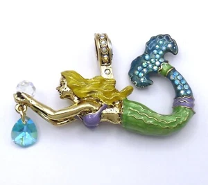 Kirks Folly Mermaid Tears "Siren of the Sea" Magnetic Enhancer Goldtone - Picture 1 of 4
