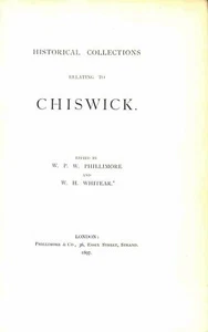 Historical collections relating to Ch... By Phillimore, W. P. W. and W. H. White - Imagen 1 de 1