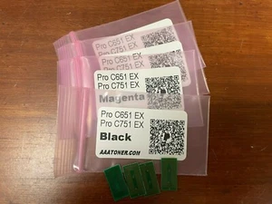 Chip 4 toner per Ricoh Pro C651, C651EX, Pro C751, C751EX ricarica stampa digitale - Foto 1 di 2