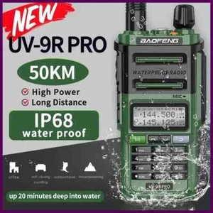 Baofeng UV-9R PRO WASSERDICHT UHF VHF Dual Band Amateurfunk Zwei Wege Radio Walkie Talkie - Bild 1 von 23