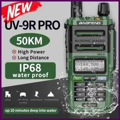 Baofeng UV-9R PRO WASSERDICHT UHF VHF Dual Band Amateurfunk Zwei Wege Radio Walkie Talkie - Bild 1 von 4