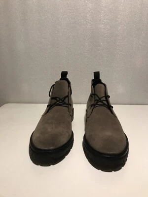 ¡Nuevo! Bota Chukka Calvin Klein Ultan de cuero de gamuza de becerro, fatiga del ejército - 34F0500 Foto 1 de 4