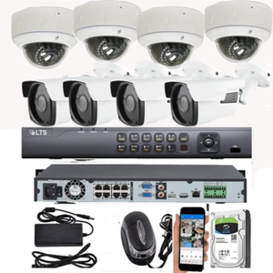 8Ch H.265 NVR 2592x1920P system 5MP dome bullet PoE IP ONVIF Security Camera - Picture 1 of 6