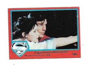 1978 Topps SUPERMAN #126 "Flight Around Metropolis" Christopher Reeve EX - Picture 1 of 2