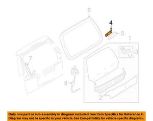 Lincoln FORD OEM 03-05 Aviator Rear Window Glass-Striker 3C5Z7842148AA - Picture 1 of 2