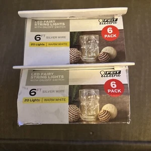 LED Fairy String Lights Warm White 2— 6 Packs - Picture 1 of 5