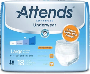 Underwear for Adult Incontinence Care with Quick-Dry Channels, Ultimate Absorben - Picture 1 of 6