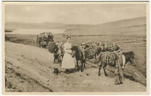 BRINGING HOME THE PEATS, UNST - Shetland Postkarte (P4038) - Bild 1 von 2