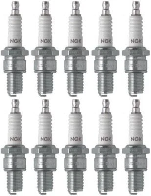 Set of 10 NGK Standard Spark Plugs for Kawasaki H1R 1971-1970 Engine 500cc - Image 1 of 4