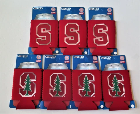 SEVEN (7) STANFORD CARDINAL, NEOPRENE POCKET CAN KADDYS FROM KOLDER (CLOSEOUT) Cover