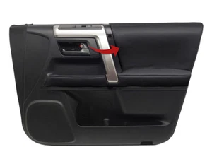 Fits 2010-2020 Toyota 4Runner PVC Leather Insert Door Panel Cover Black - Foto 1 di 7