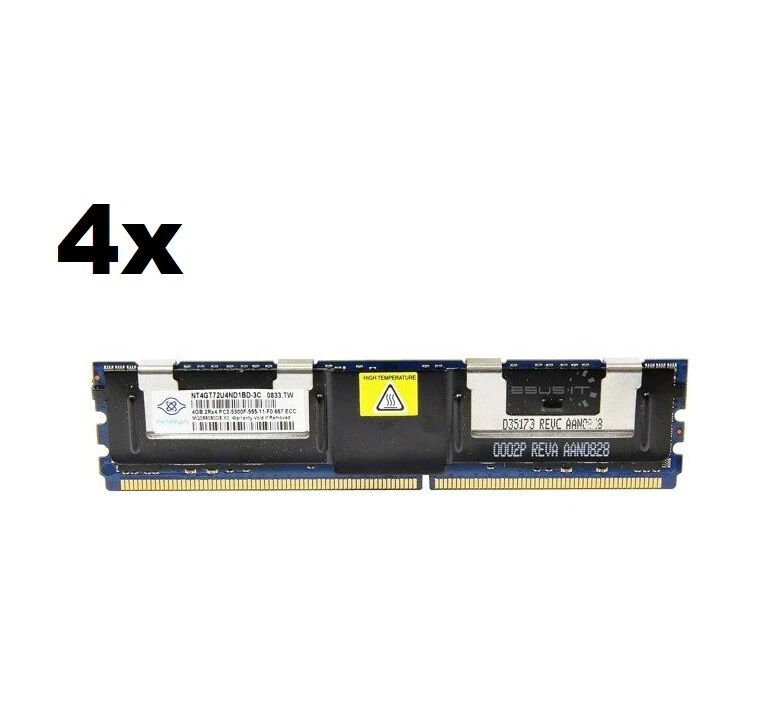 Dell 690 8GB (4x2GB) PC2-5300F FB-DIMM 240-Pin DIMM) Memory Server Ram Nanya - Image 1 of 1