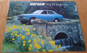 1977 DATSUN 140J & 160J car sales brochure from the UK - Picture 1 of 2