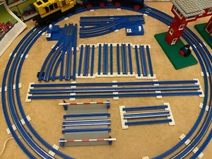 Vintage LEGO Konvolut Eisenbahn 12V Lok, Anhänger, Bahnhof, Sets 148, 162, 163 - Bild 1 von 21