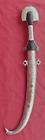 20Th Century Moroccan Jambiya With Engraved Silver Wash Scabbard & Handle - Nr