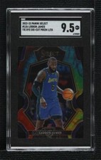 2022 Select Premier Level Tie-Dye Prizm Die-Cut 1/25 LeBron James SGC 9.5 MINT+