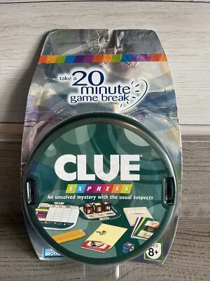 Hasbro CLUE EXPRESS Travel Game MOC new sealed 2007 Parker Bros ages 8+ - Image 1 of 3